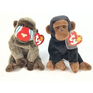 Ty Beanie Babies Bundle (2pcs) Cheeks And Congo